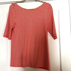 Old Navy Orange and White Top